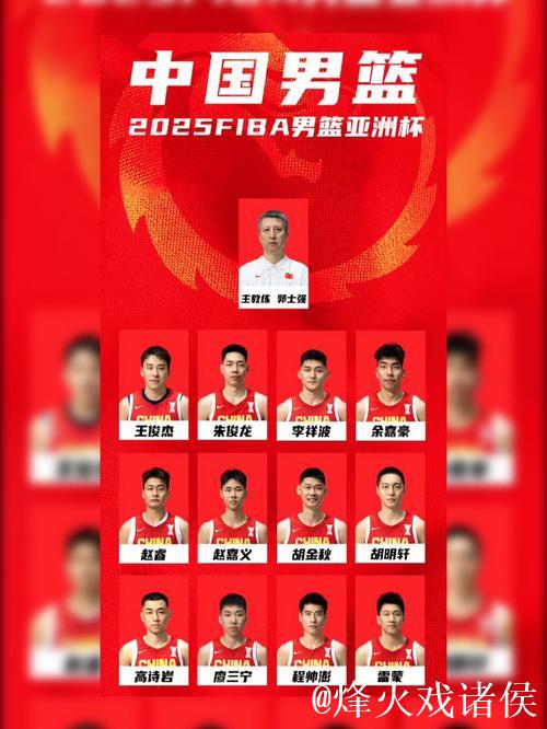 国际篮联发布最新男篮亚洲杯排名：中国队排名第四